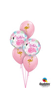 Pink Flamingo Happy Birthday Balloons Bouquet