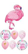 Pink Flamingo Birthday Confetti Balloon Bouquet