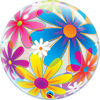 22 inch Fanciful Flowers Bubbles Balloon