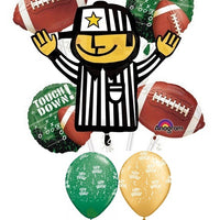 Football Referee Touchdown Birthday Balloon Bouquet with Helium Weight