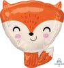 18 inch Woodland Critters Fox Shape Balloon with Helium