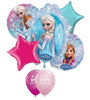 Frozen Elsa Birthday Stars Balloons Bouquet