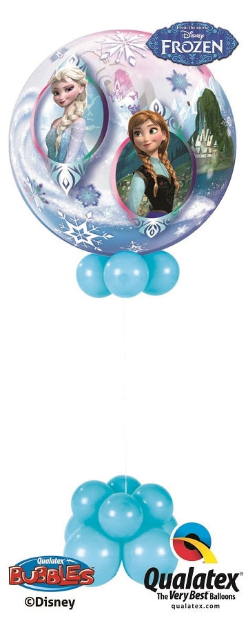 Frozen Anna Elsa Olaf Bubble Balloon Centerpiece