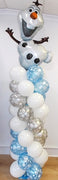 Frozen Olaf Snowflakes Balloon Column