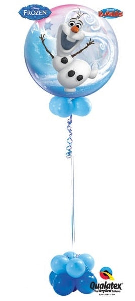 Frozen Olaf Bubble Balloon Centerpiece