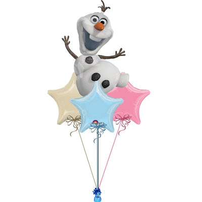 Frozen Olaf Stars Balloon Bouquet