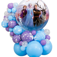 Frozen Garland Cluster Balloon Centerpiece