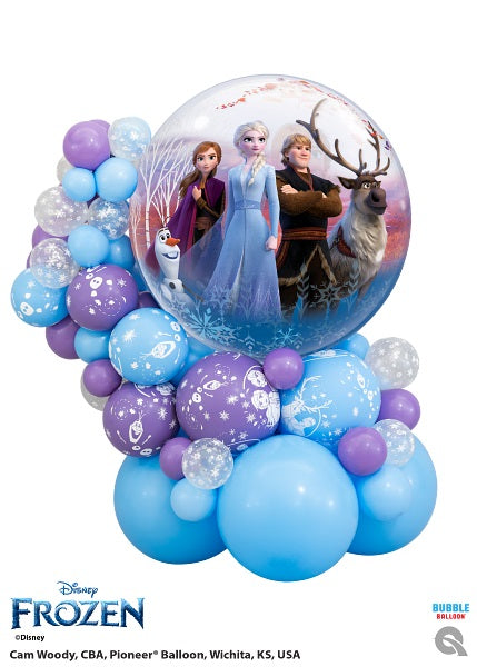 Frozen Garland Cluster Balloon Centerpiece