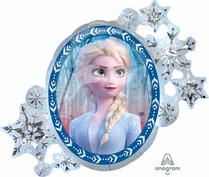 Frozen 2 Elsa Anna Holographic Balloons with Helium and Weight