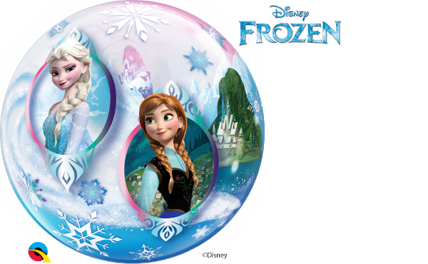 22 inch Frozen Elsa Anna Olaf Bubble Balloons