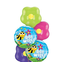 Get Well Bee Blossoms Balloons Bouquet