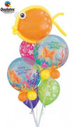 Get Well Bubble Goldfish Balloons Bouquet
