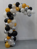 Garland Balloon Arch Black Gold White Chrome Silver Confetti