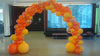 Garland Organic Balloon Arch Goldenrod Orange Confetti