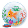 22 inch Get Well Goldfish Bubble Balloons