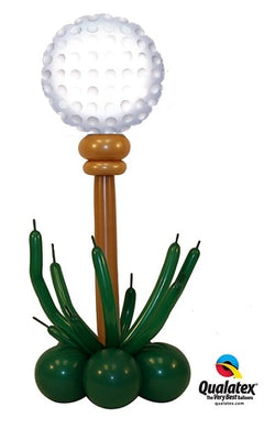 Golf Ball Balloon Stand Up Centerpiece