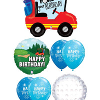 Golf Cart Fore Your Birthday Balloon Bouquet with Helium and Weight
