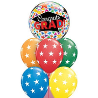 Graduation Congrats Grad Triangles Balloon Bouquet