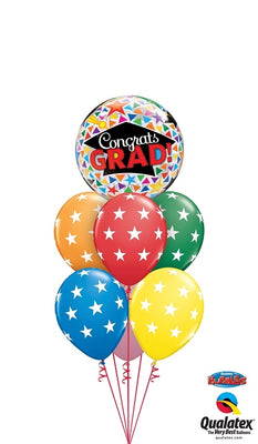 Graduation Congrats Grad Triangles Balloon Bouquet