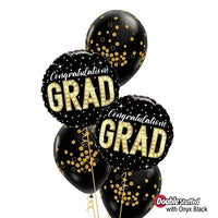 Graduation Congrats Grad Marquee Dots Balloons Bouquet