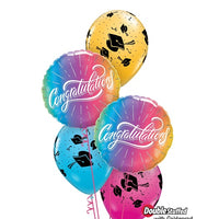 Graduation Congratulations Ombre Balloon Bouquet