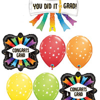 Graduation You Did It Congrats Grad Balloons Bouquet