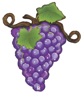 Grapes Purple Linky Balloon with Helium and Weight