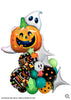 Halloween Ghost Pumpkin Cluster Balloons Stand Up Decorations