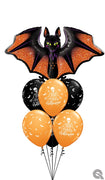 Halloween Glitzy Glam Bat Skeletons Balloons Bouquet