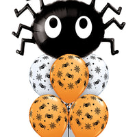 Halloween Spider Balloon Bouquet with Helium Weight