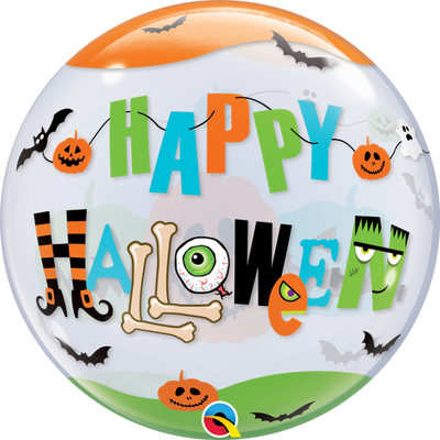 22 inch Halloween Fun Font Bubble Balloons