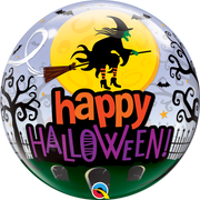 22 inch Halloween Witch Pumpkins Bubble Balloons with Helium