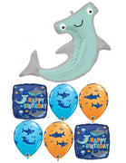 Hammerhead Shark Happy Birthday Balloon Bouquet