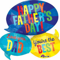 Happy Fathers Day Messages Balloons with Helium and Weight