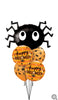 Happy Halloween Spider Eyes Balloon Bouquet with Helium and Weight