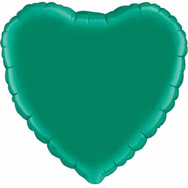 18 inch Green Heart Foil Balloons