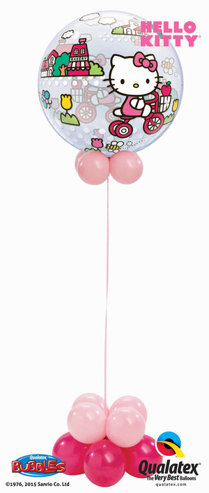 Hello Kitty Bubble Balloon Centerpiece
