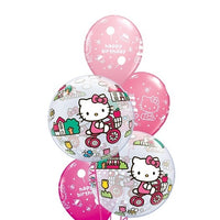 Hello Kitty Bubbles Happy Birthday Balloon Bouquet