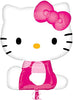 Hello Kitty Pink Shape Foil Balloon with Helium and Weight