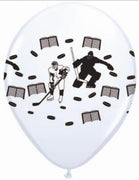 11 inch Hockey Players Helium Balloons with Helium and Hi Float