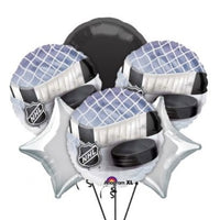 Hockey NHL Balloons Bouquet with Helium and Weight