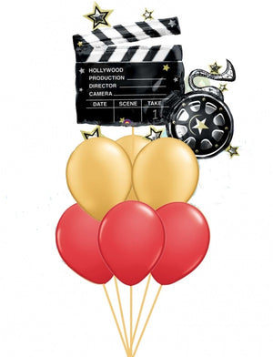 Hollywood Clap Board Balloons Bouquet