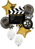 Hollywood Lights Camera Action Balloons Bouquet