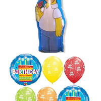 Homer Simpson Birthday Balloons Bouquet