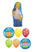 Homer Simpson Birthday Balloons Bouquet