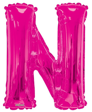 Hot Pink Balloon Letter N (Includes Helium and Weight)