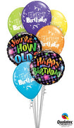 Your How Old Birthday Balloons Bouquet
