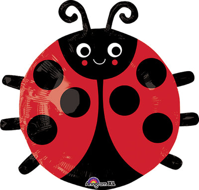 18 inch Ladybug Foil Balloons with Helium