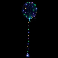 LED Multi Colour Lights Bubbles Balloon with Helium