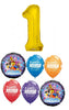 Lego Movie Pick An Age Gold Number Birthday Balloon Bouquet